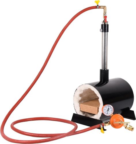 Forge Furnace with Single Burners, Oval Propane Forges for Blacksmithing, Suitable for Artist Hobby Beginner Friendly DIY Knife Making Tool Furnace Forge Furnace with Single Burners, Oval Propane Forges for Blacksmithing, Suitable for Artist Hobby Beginner Friendly DIY Knife Making Tool Furnace