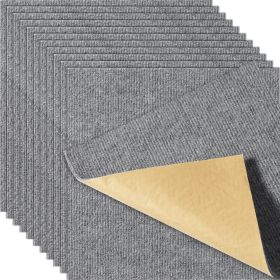 VEVOR Carpet Tiles Peel and Stick, 12' x 12' Squares Self Adhesive Carpet Floor Tile, Soft Padded Carpet Tiles, Easy Install DIY for Bedroom Living Ro