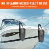 VEVOR Boat Fenders, 8.6" x 16" Boat Bumpers for Docking, Marine EVA Boat Dock Fender Bumper with Ropes, Cord Locks and Storage Bag, No Inflation Requi