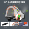 Truck Bed Tent, 5.5'-6' Pickup Truck Tent With Rain Layer And Carry Bag, Waterproof PU2000mm Double Layer Truck Tent For Camping, Accommodate 2-3 Pers