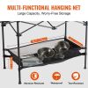 VEVOR Folding Camping Table, Outdoor Portable Side Tables, Lightweight Fold Up Table, Aluminum & Steel Ultra Compact Work Table with Large Storage and