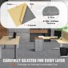VEVOR Carpet Tiles Peel and Stick, 12' x 12' Squares Self Adhesive Carpet Floor Tile, Soft Padded Carpet Tiles, Easy Install DIY for Bedroom Living Ro