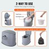 VEVOR Portable Toilet for Camping, Porta Potty with 1.3 Gal Detachable Inner Bucket & Removable Paper Holder, Commode with Dual Lids, Travel Toilet fo