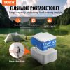 VEVOR Portable Toilet for Camping, Porta Potty with Carry Bag, 5.3 Gal Waste Tank & 3.2 Gal Flush Tank, Push-Button Pressurized Flush Commode, Leak-pr