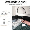 Truck Bed Tent, 5.5'-6' Pickup Truck Tent With Rain Layer And Carry Bag, Waterproof PU2000mm Double Layer Truck Tent For Camping, Accommodate 2-3 Pers