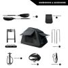 Foldable 2-3 People Amphibious Inflatable Car Roof Top Tent for camping Outdoor Glamping Camping Tent for SUV,Truck and Universal Auto Self-Driving To