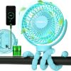 Portable Stroller Fan, Use As Power Bank, 65H 12000mAh Battery Operated Fan Flexible Tripod Baby Car Seat Fan with Timming, Personal Mini Handheld/Des