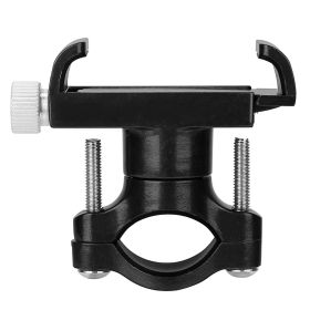 MTB Bike Handlebar Phone Holder Stand Aluminum Alloy Bicycle Phone Bracket 360Â° Rotation Motorcycle Phone Mount For 4-7 Inch Phone (Color: Black)
