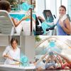 Portable Stroller Fan, Use As Power Bank, 65H 12000mAh Battery Operated Fan Flexible Tripod Baby Car Seat Fan with Timming, Personal Mini Handheld/Des