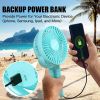 Portable Stroller Fan, Use As Power Bank, 65H 12000mAh Battery Operated Fan Flexible Tripod Baby Car Seat Fan with Timming, Personal Mini Handheld/Des