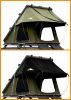 Roll over image to zoom in Adventurer Plus Rooftop Tent Hardshell with Side Awning, Air Conditioner Outlet with Bracket, &Replaceable Rain Flies, Truc