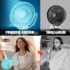 Portable Stroller Fan, Use As Power Bank, 65H 12000mAh Battery Operated Fan Flexible Tripod Baby Car Seat Fan with Timming, Personal Mini Handheld/Des
